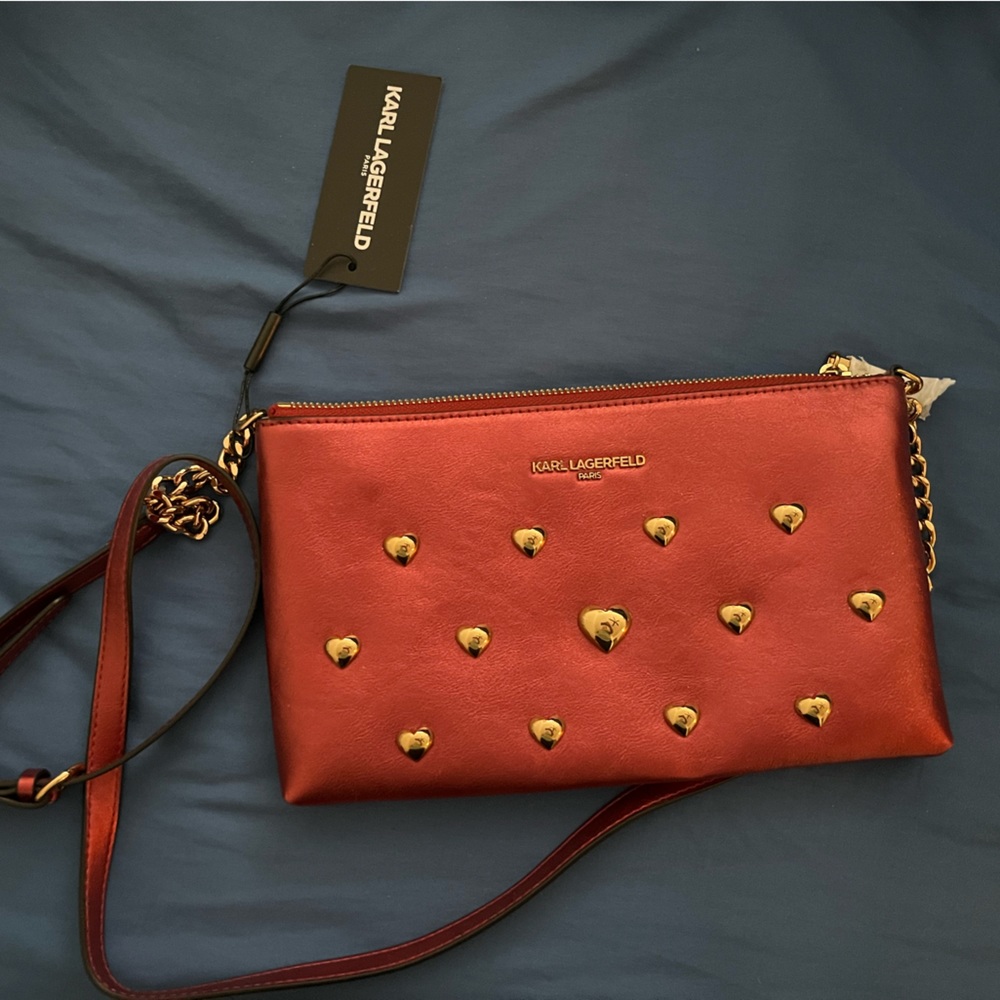 Karl Lagerfeld cranberry bag
